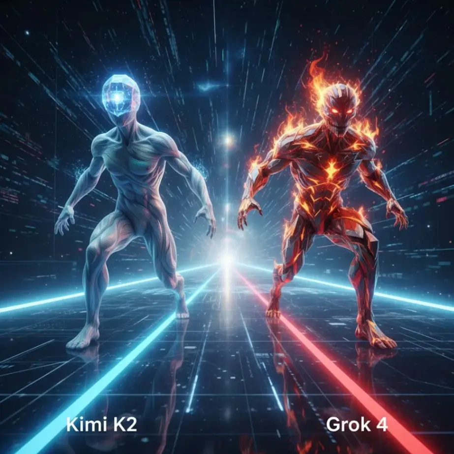 Kimi K2 против Grok 4: интеллект и скорость мышления нейросетей Kimi K2 против Grok 4: интеллект и скорость мышления нейросетей